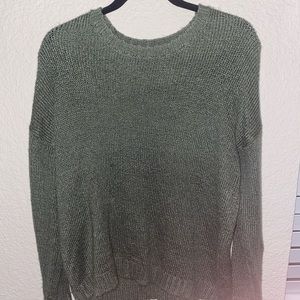 Green crew neck sweater